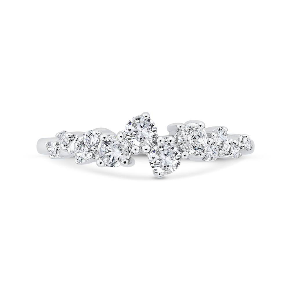 Diamond Wedding Band in 14K White Gold