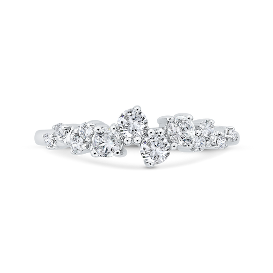 Diamond Wedding Band in 14K White Gold
