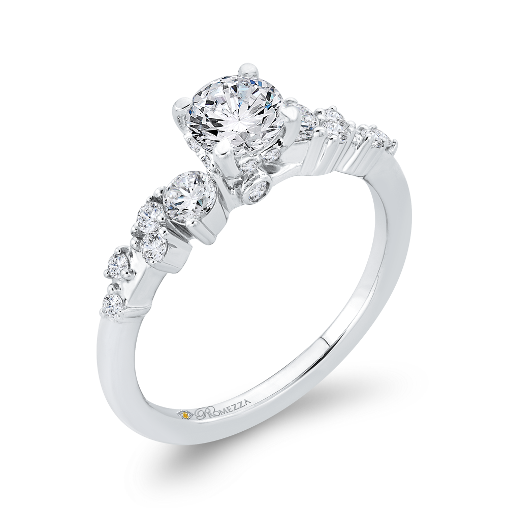 Diamond Engagement Ring in 14K White Gold
