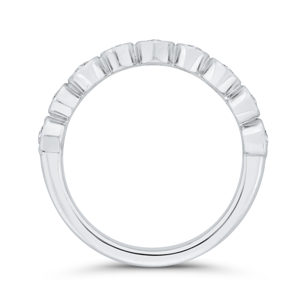 Diamond Wedding Band in 14K White Gold