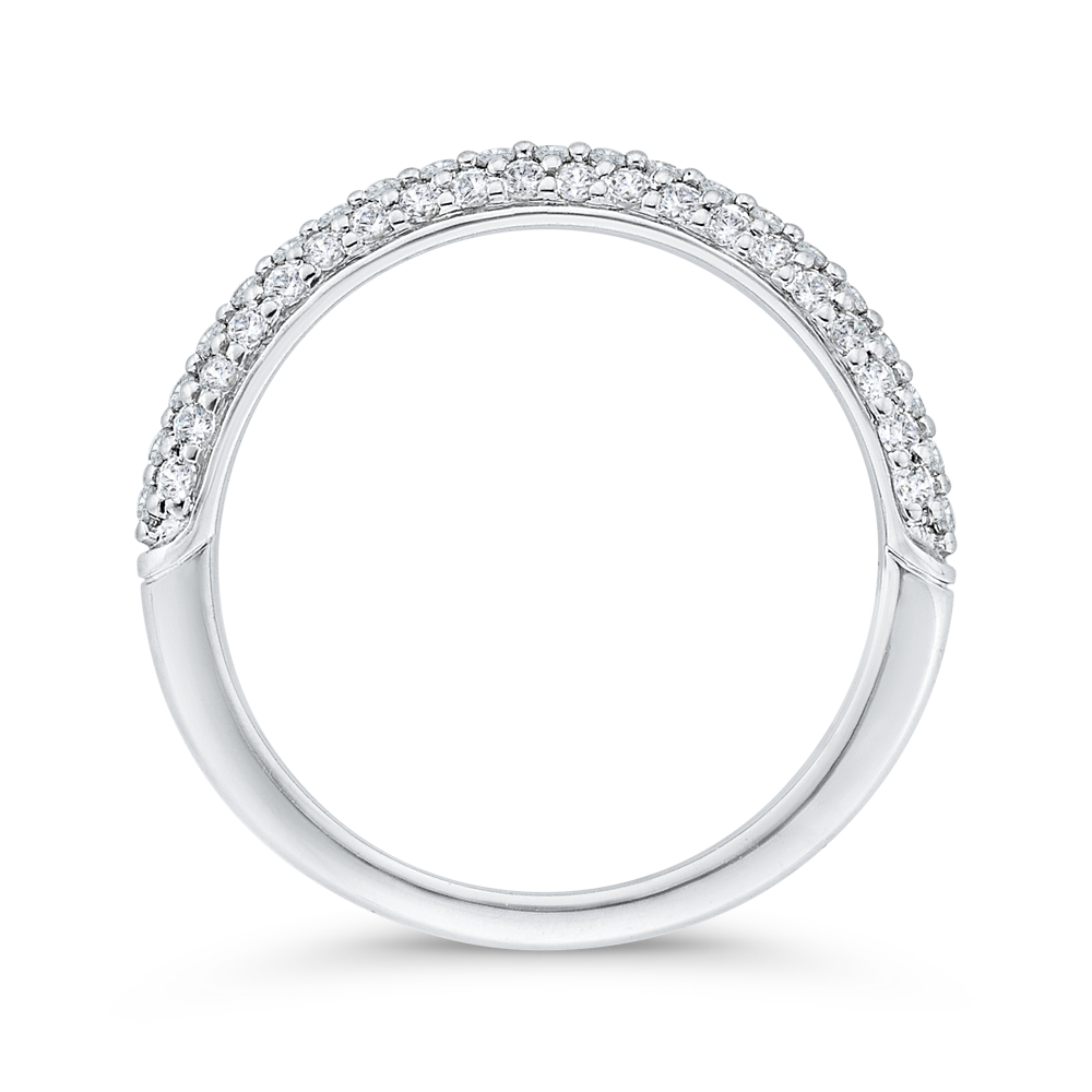 Diamond Wedding Band in 14K White Gold