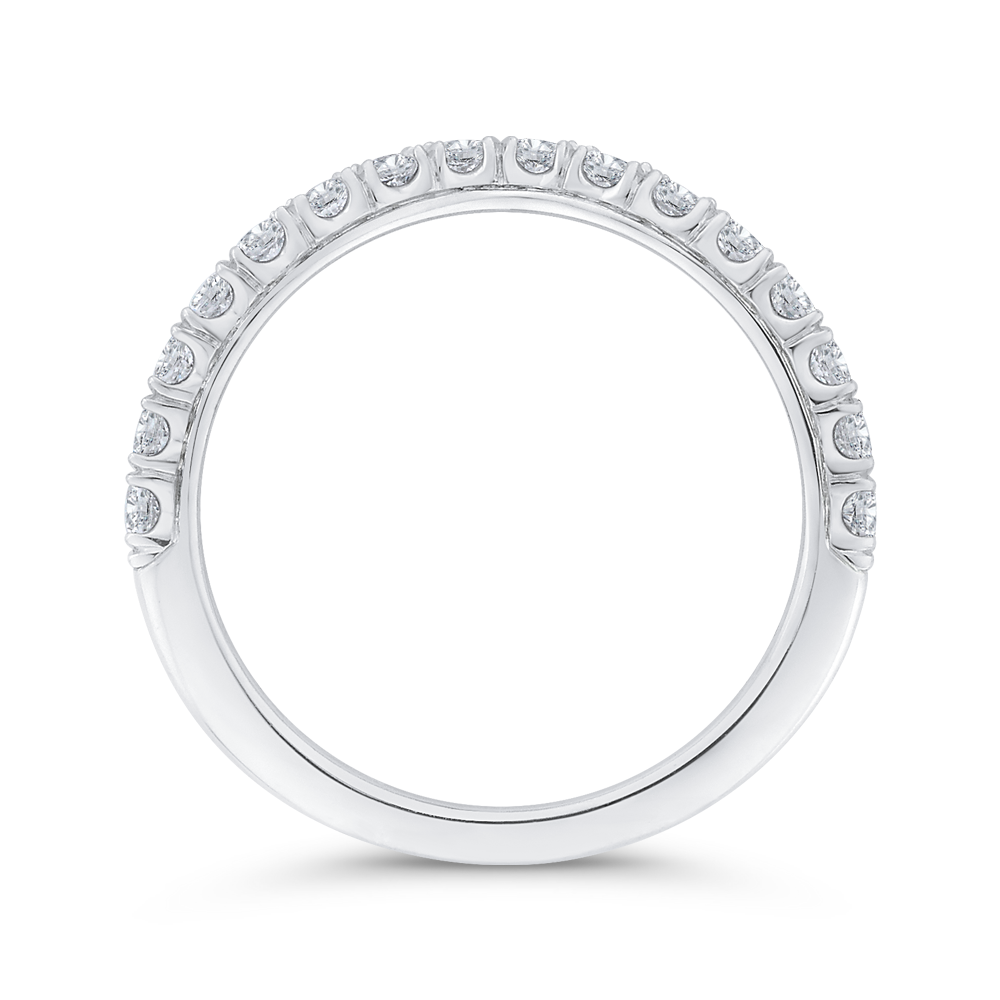 Diamond Wedding Band in 18K White Gold