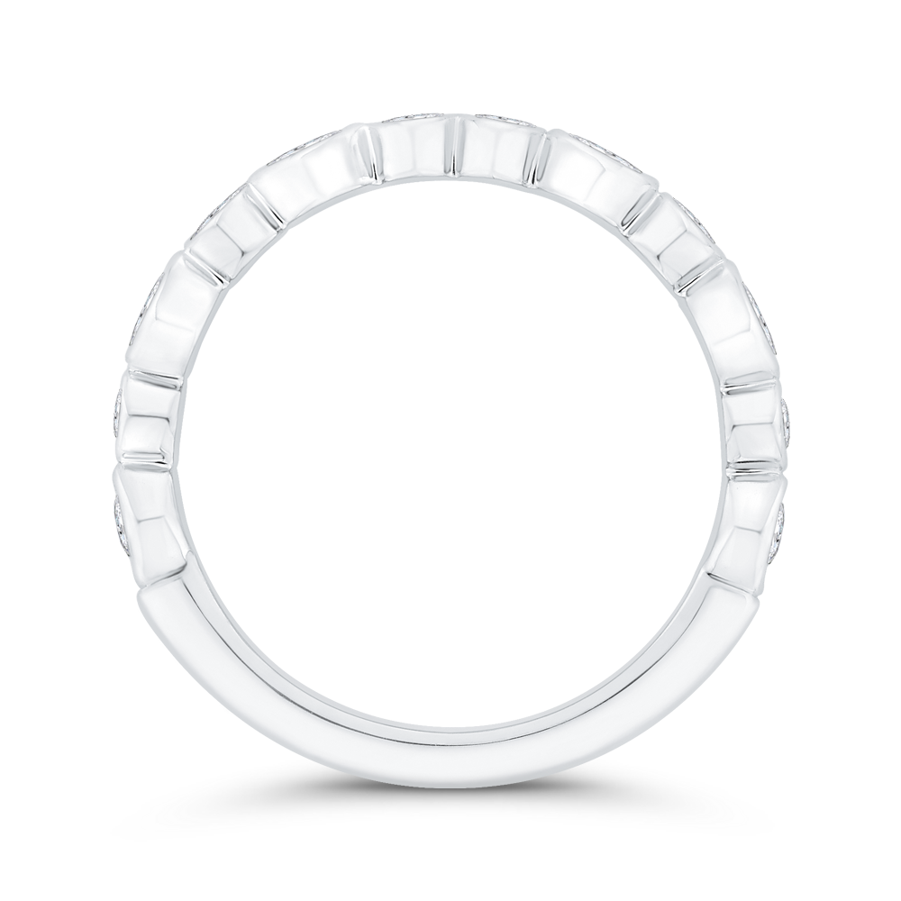 Diamond Wedding Band in 14K White Gold