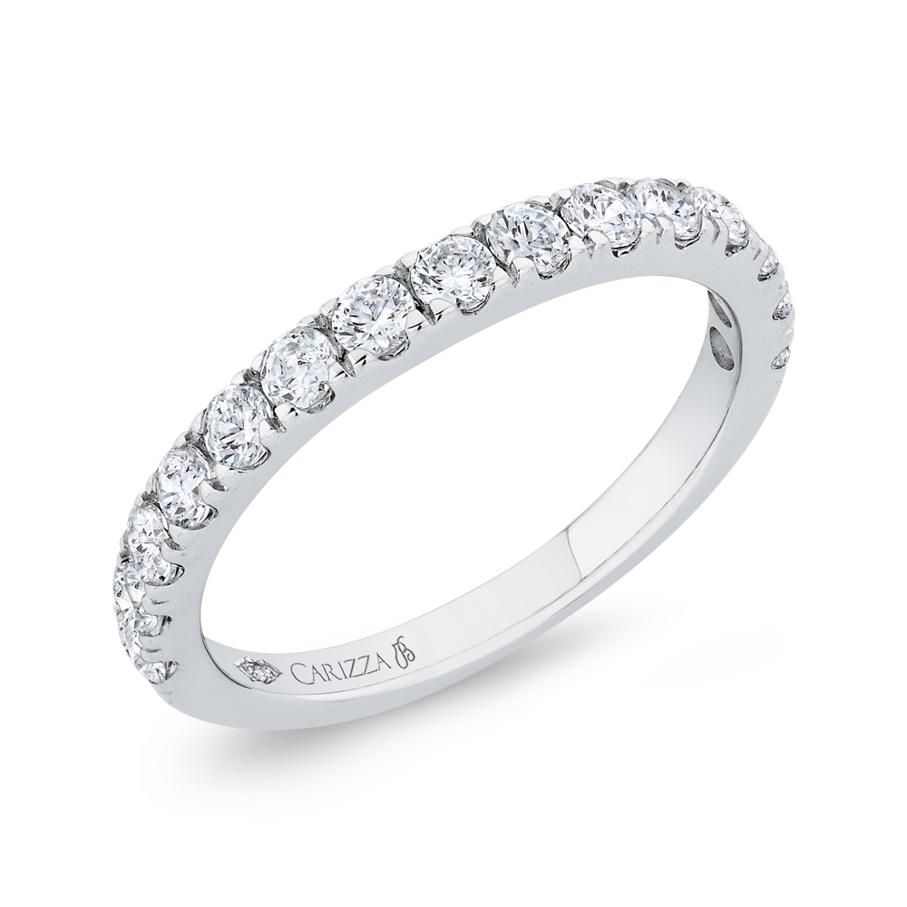Diamond Wedding Band in 14K White Gold