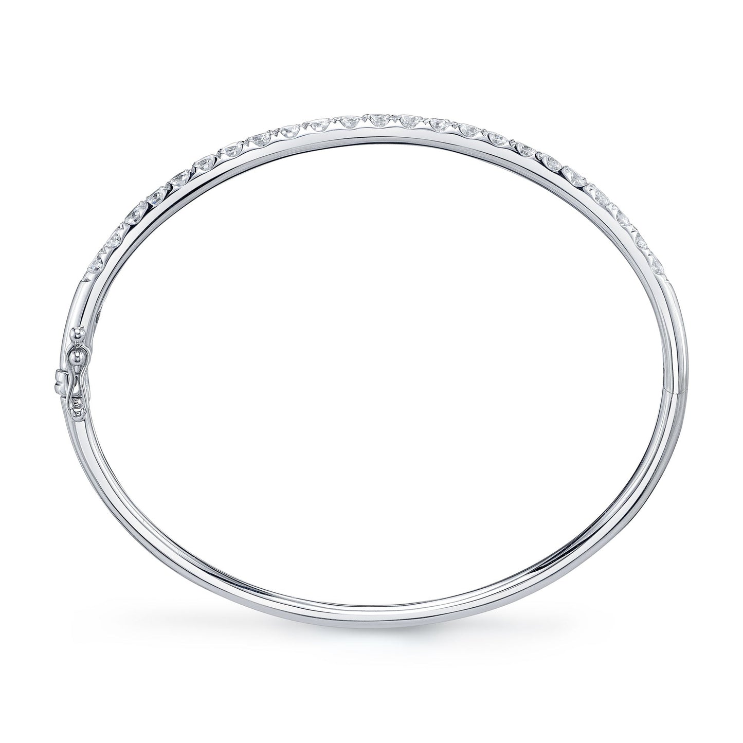 2.00CT 14K W/G DIAMOND BANGLE