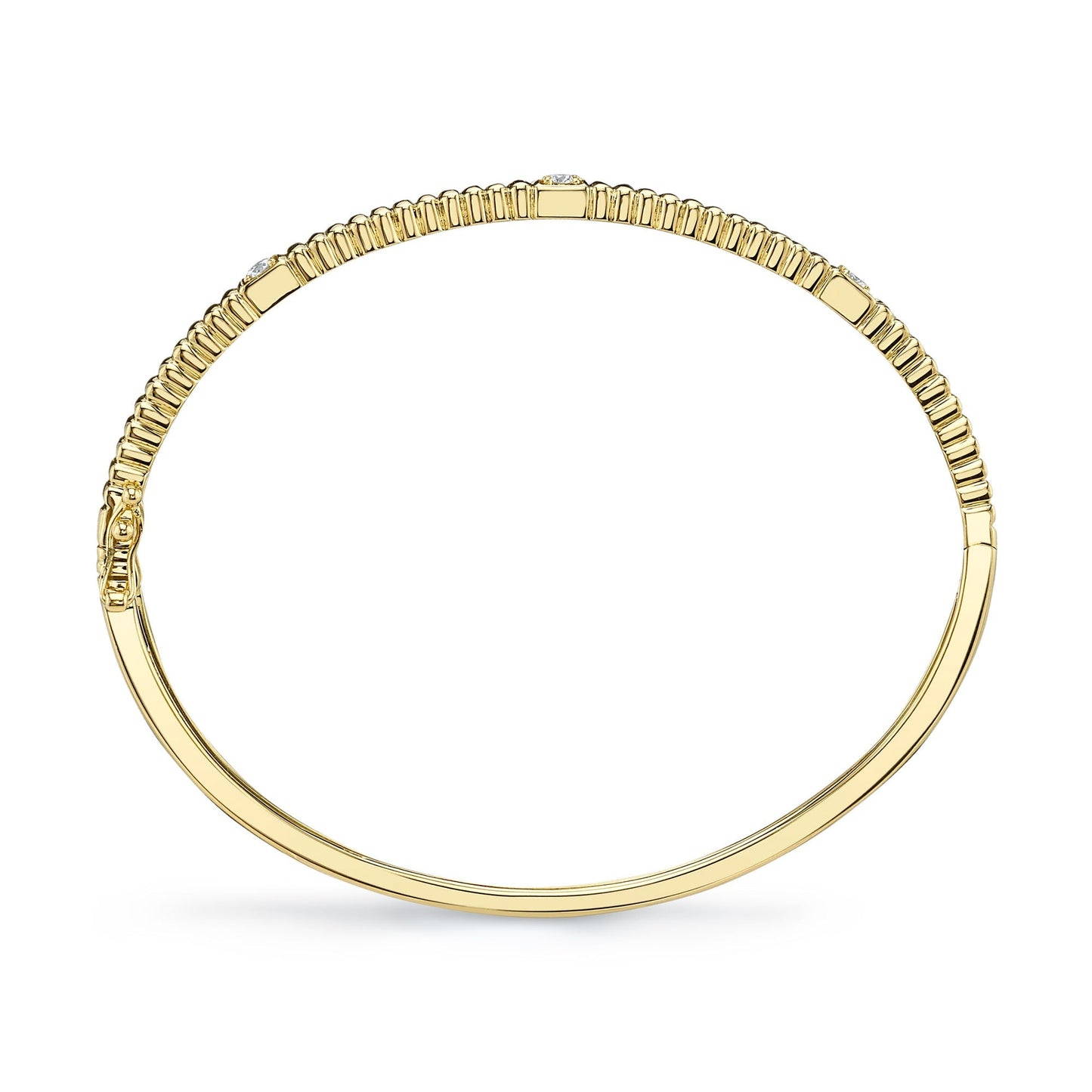 0.16CT 14K Y/G DIAMOND BANGLE