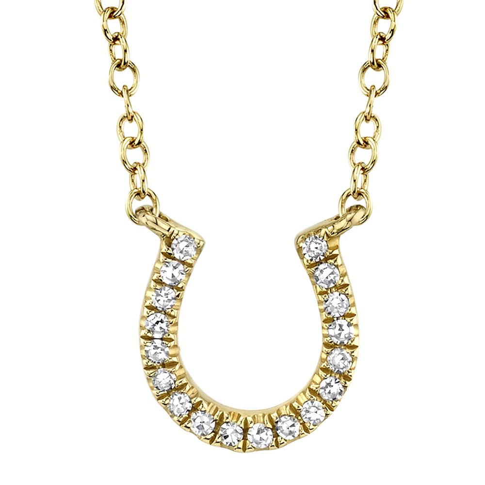 Oakley 0.06 Ct. Diamond Horseshoe Pendant Necklace