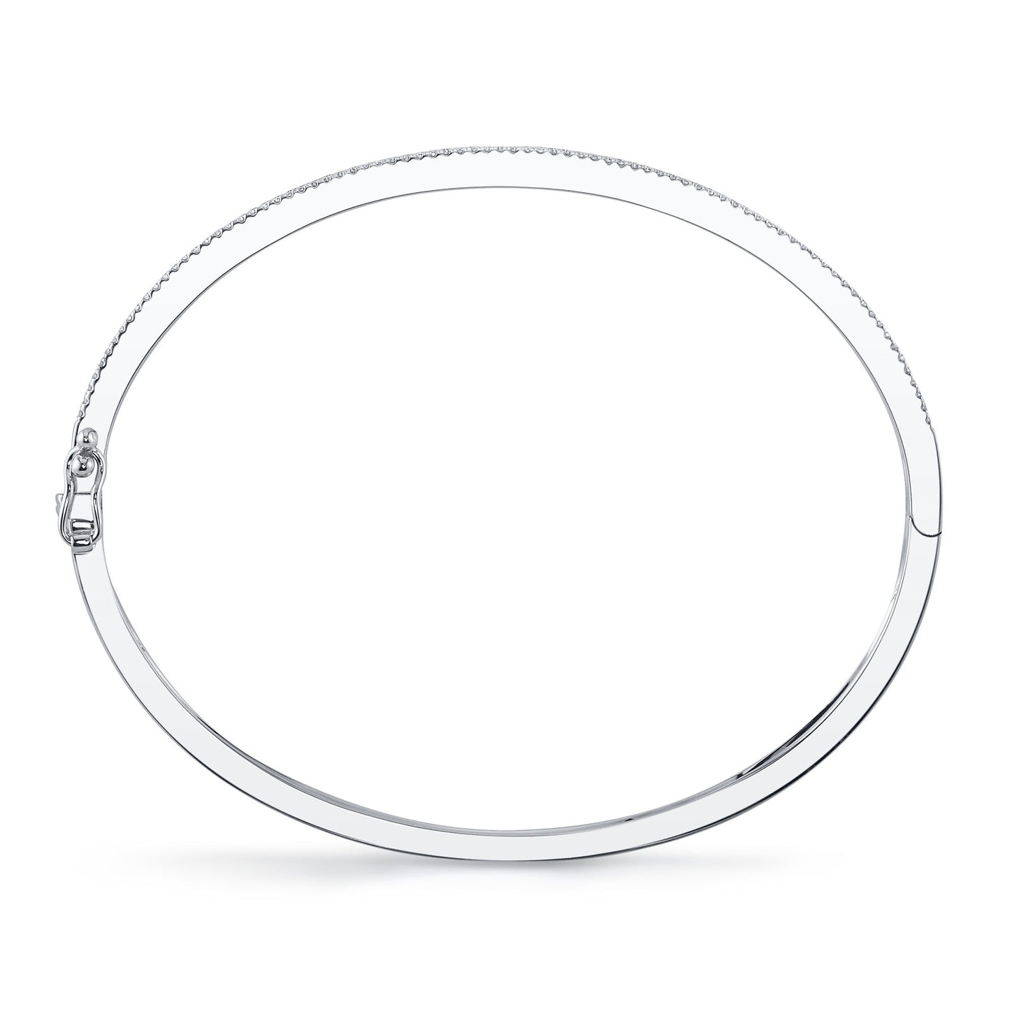 0.62CT 14K W/G DIAMOND BANGLE