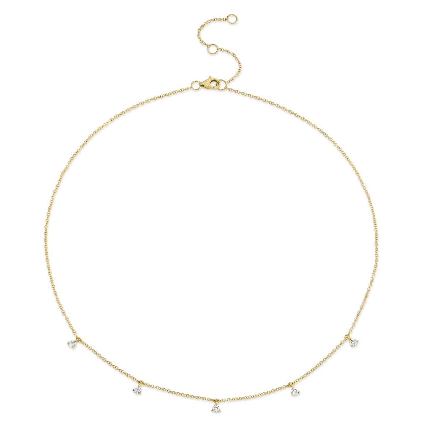 0.30CT 14K Y/G DIAMOND NECKLACE