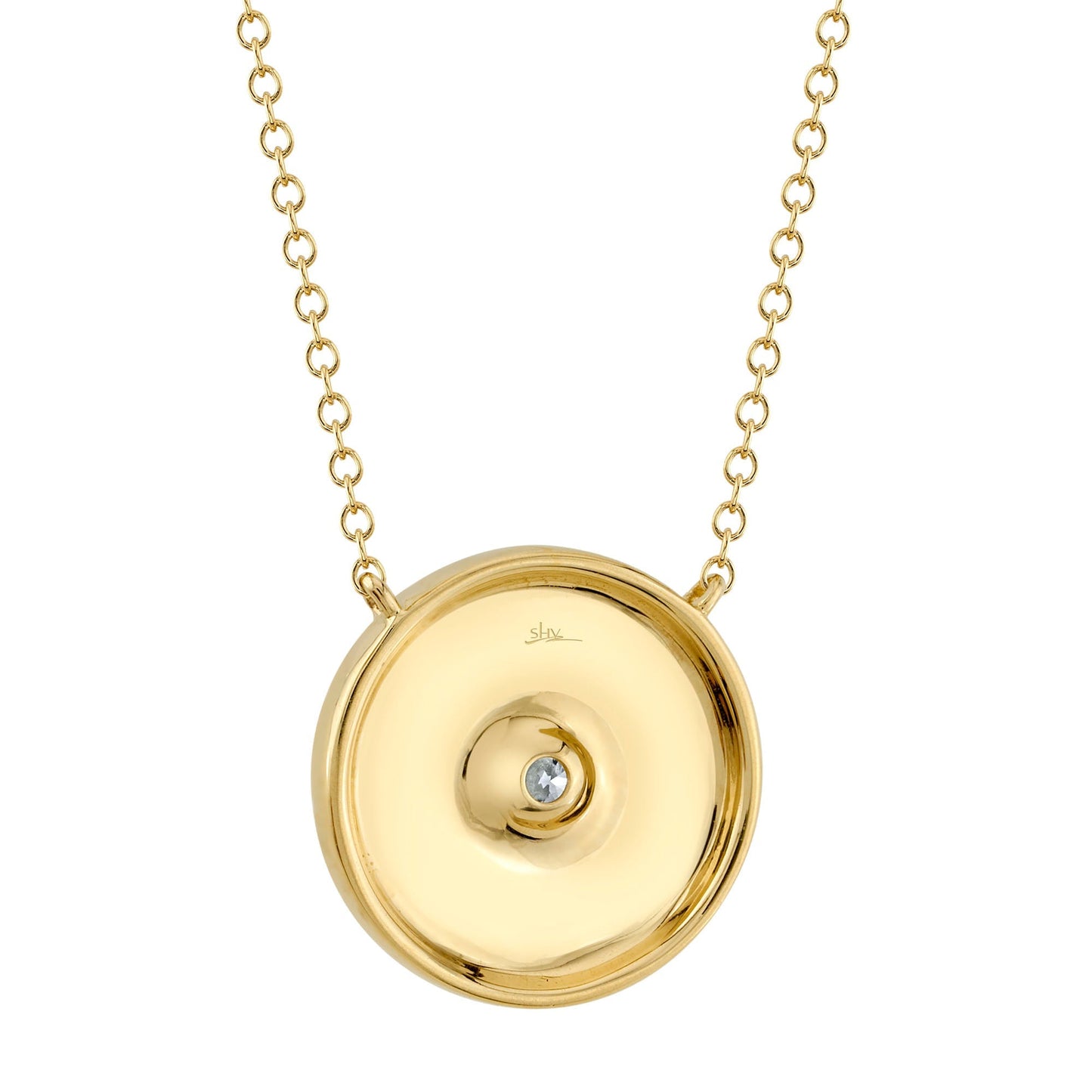 0.20CT DIAMOND CIRCLE NECKLACE