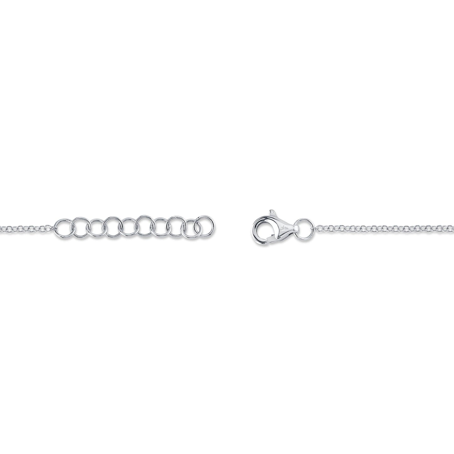 0.03CT 14K W/G DIAMOND DRAGONFLY MATTE BRACELET