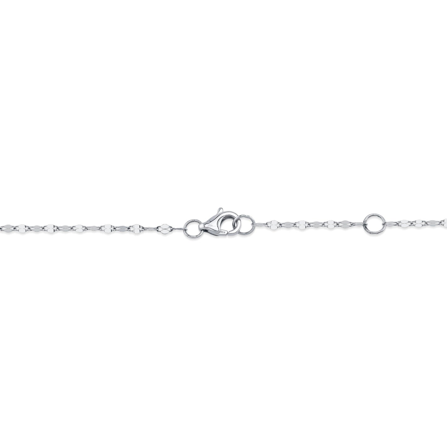 0.20CT 14K W/G 18" DIAMONDS BY THE YARD SPARKLE CHAIN NECKLACE