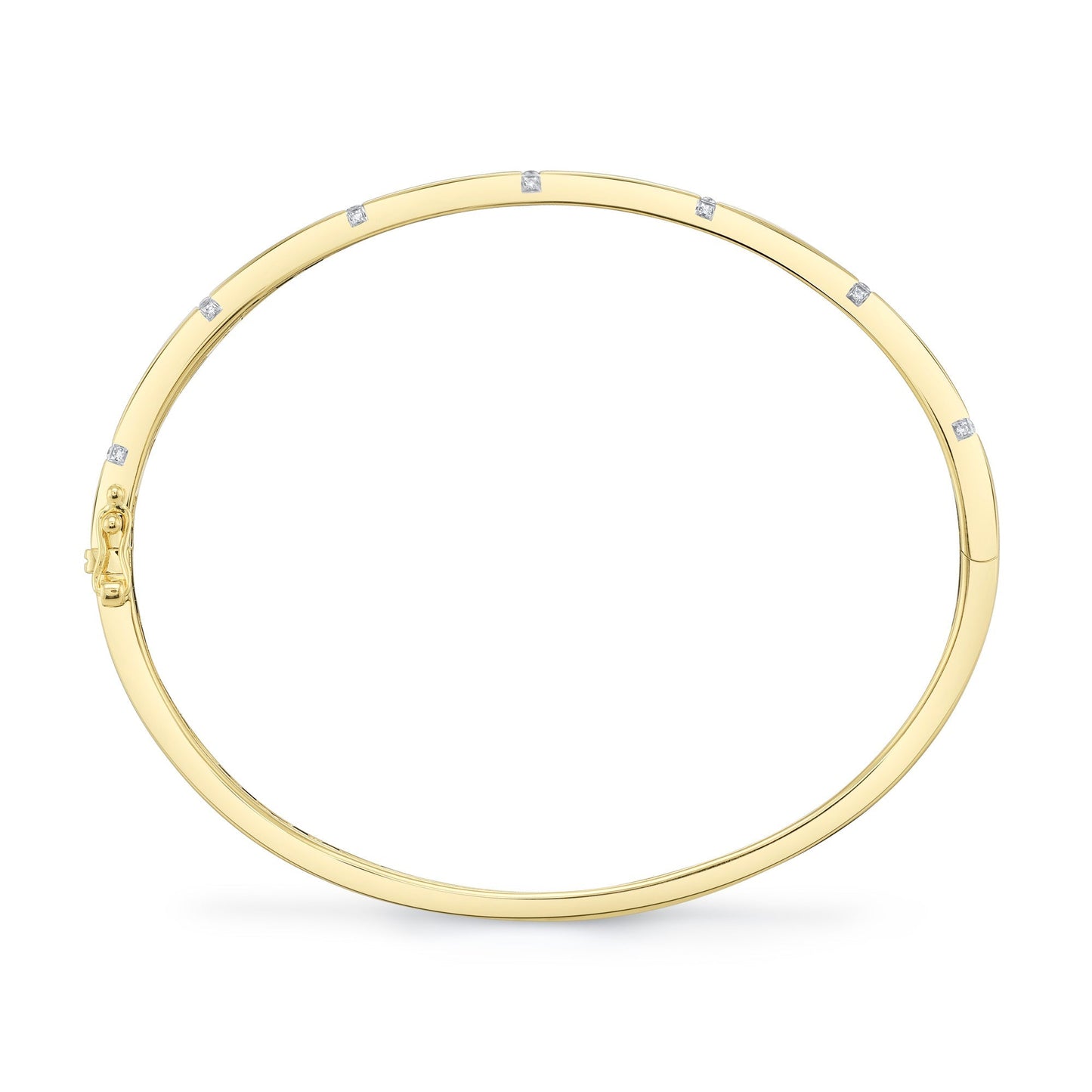0.09CT 14K Y/G DIAMOND BANGLE