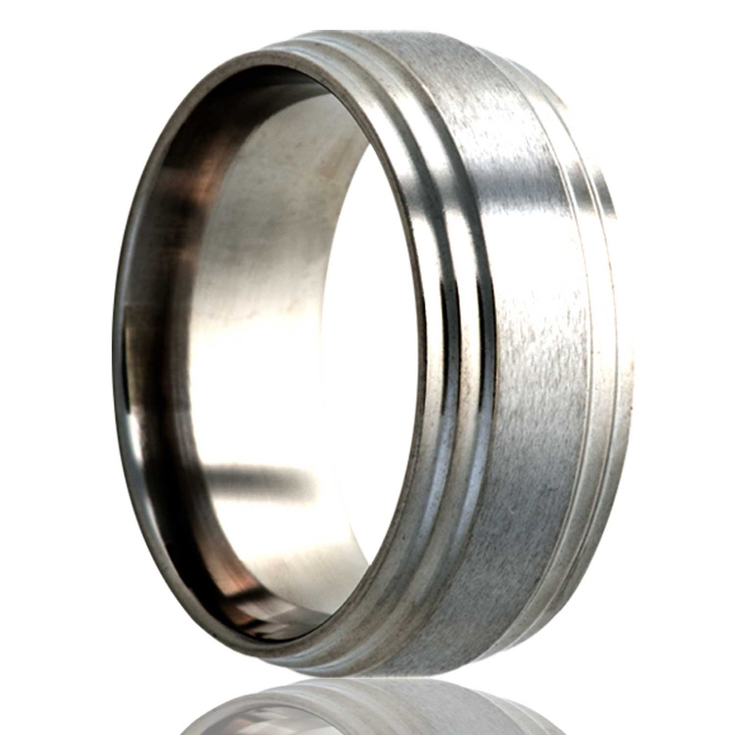 Titanium Comfort Fit Ring with Satin Finish