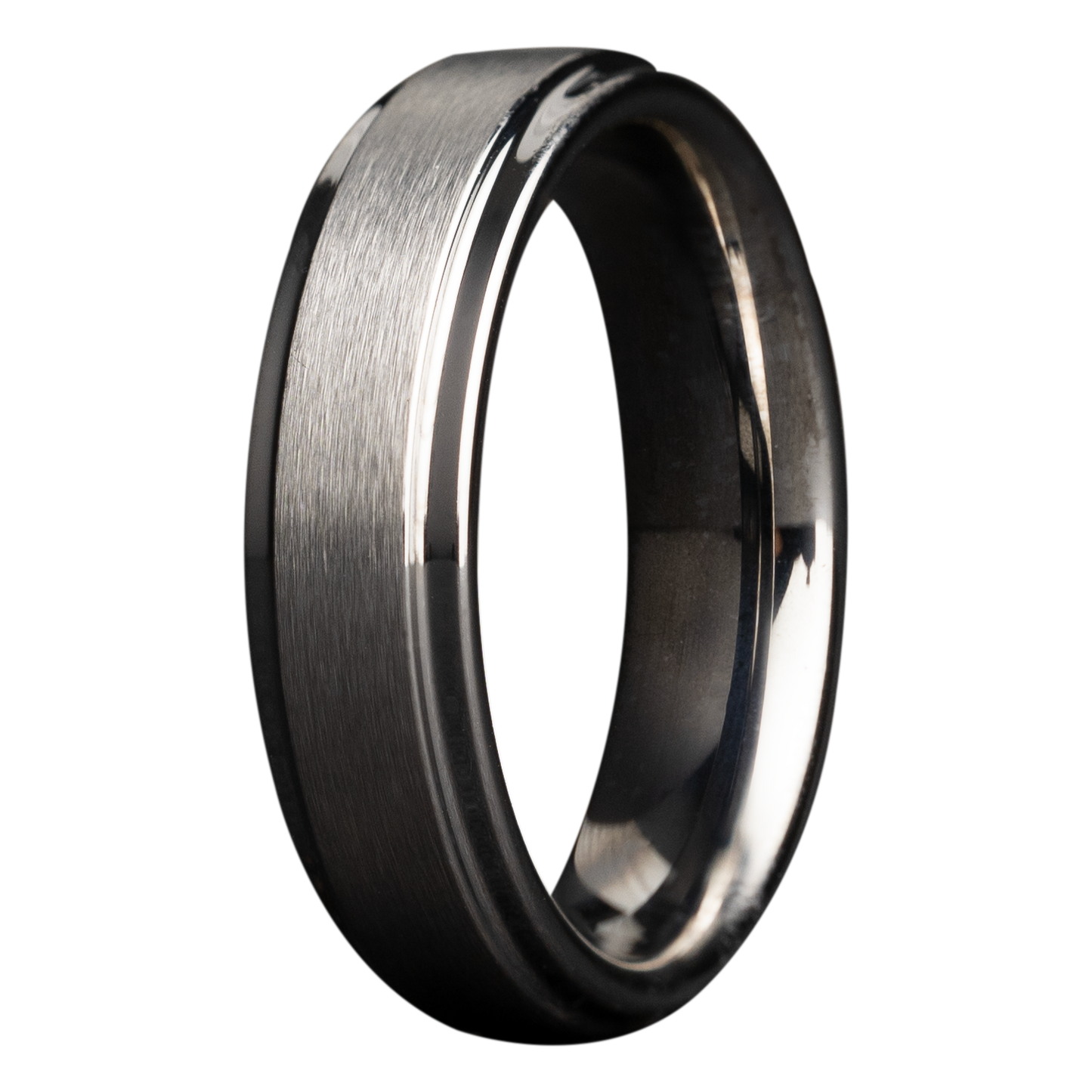 Tungsten Comfort Fit Ring with Satin Finish
