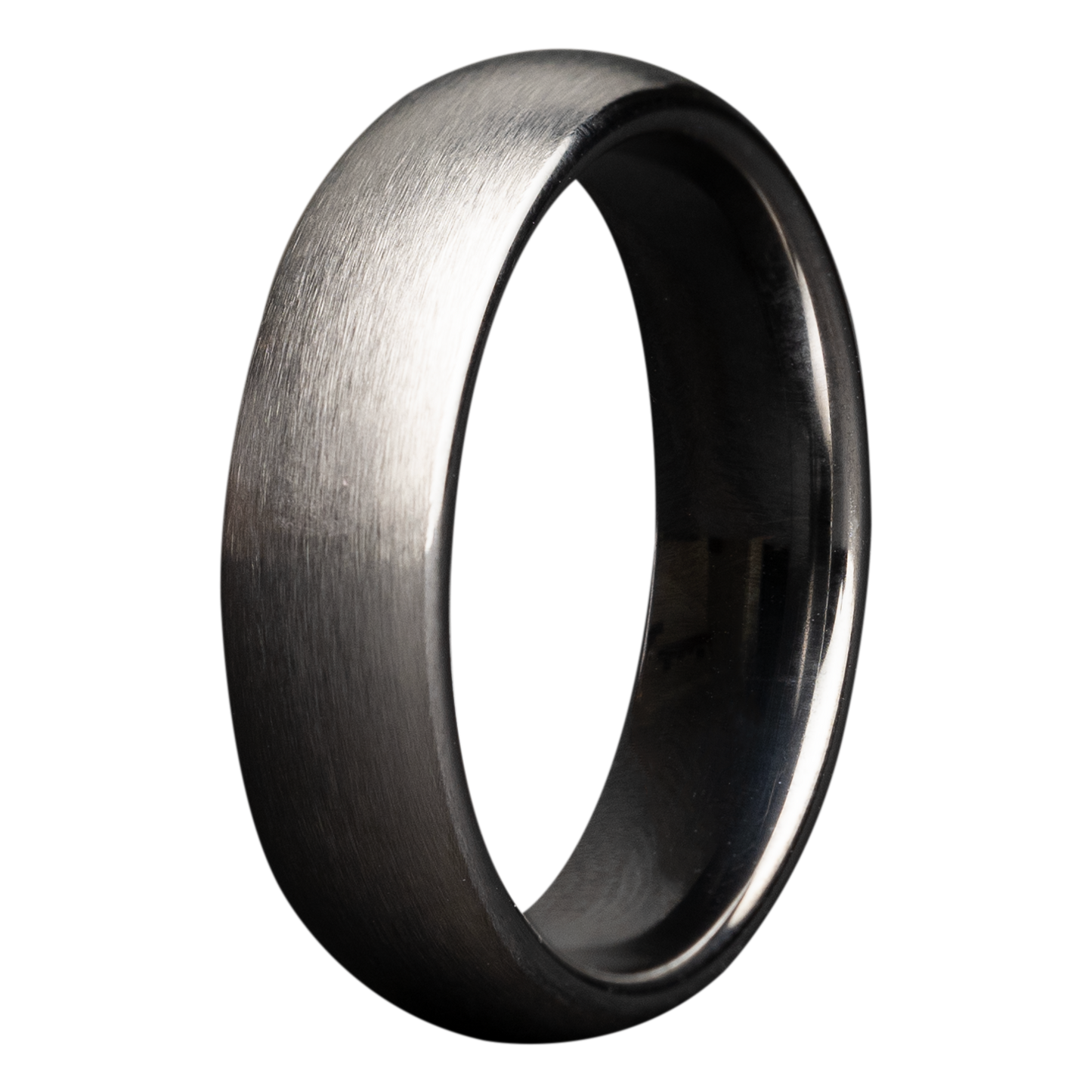 Tungsten Dome Satin Finish Comfort Fit Ring