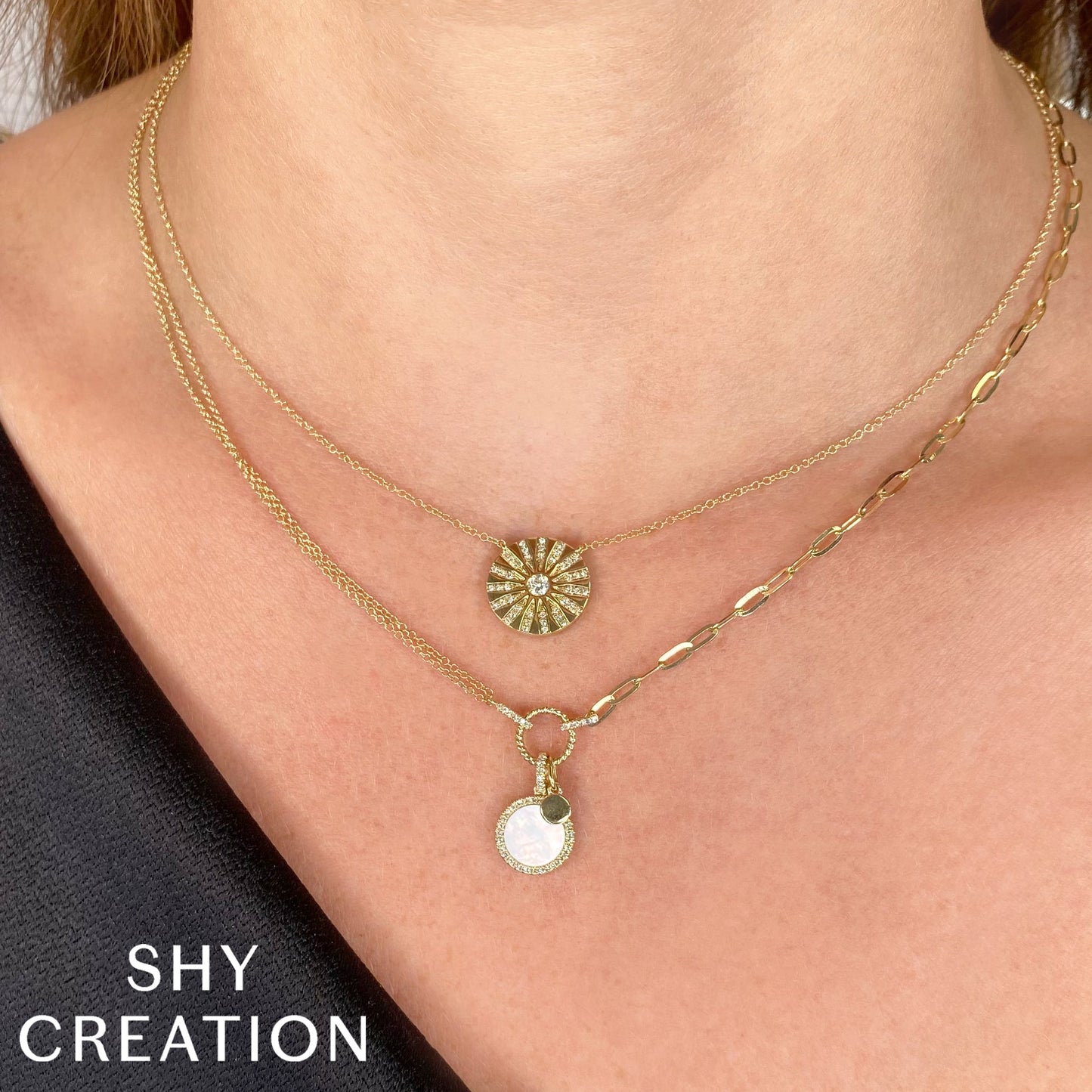 0.20CT DIAMOND CIRCLE NECKLACE