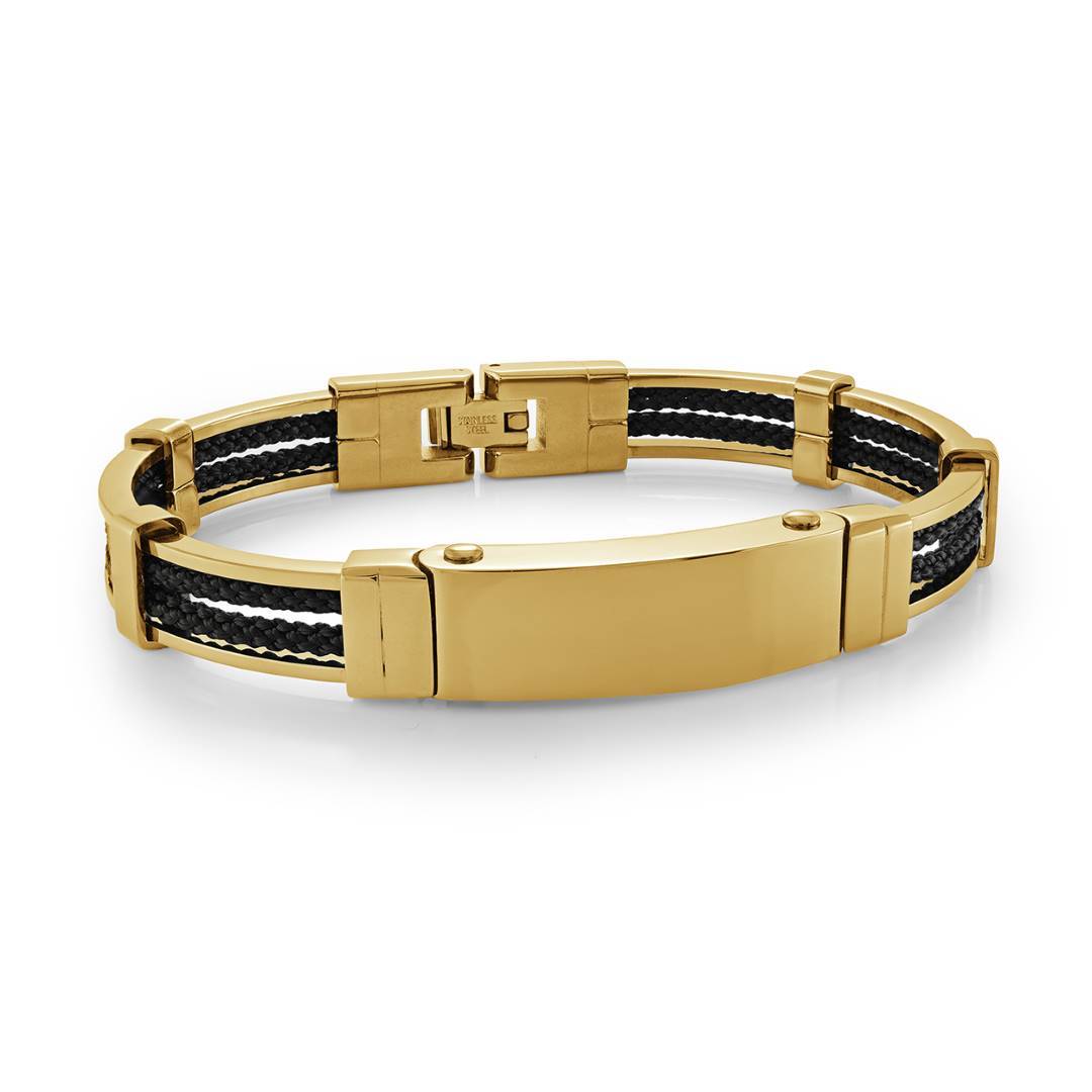 BRUSHED ID-PLATE BANGLE