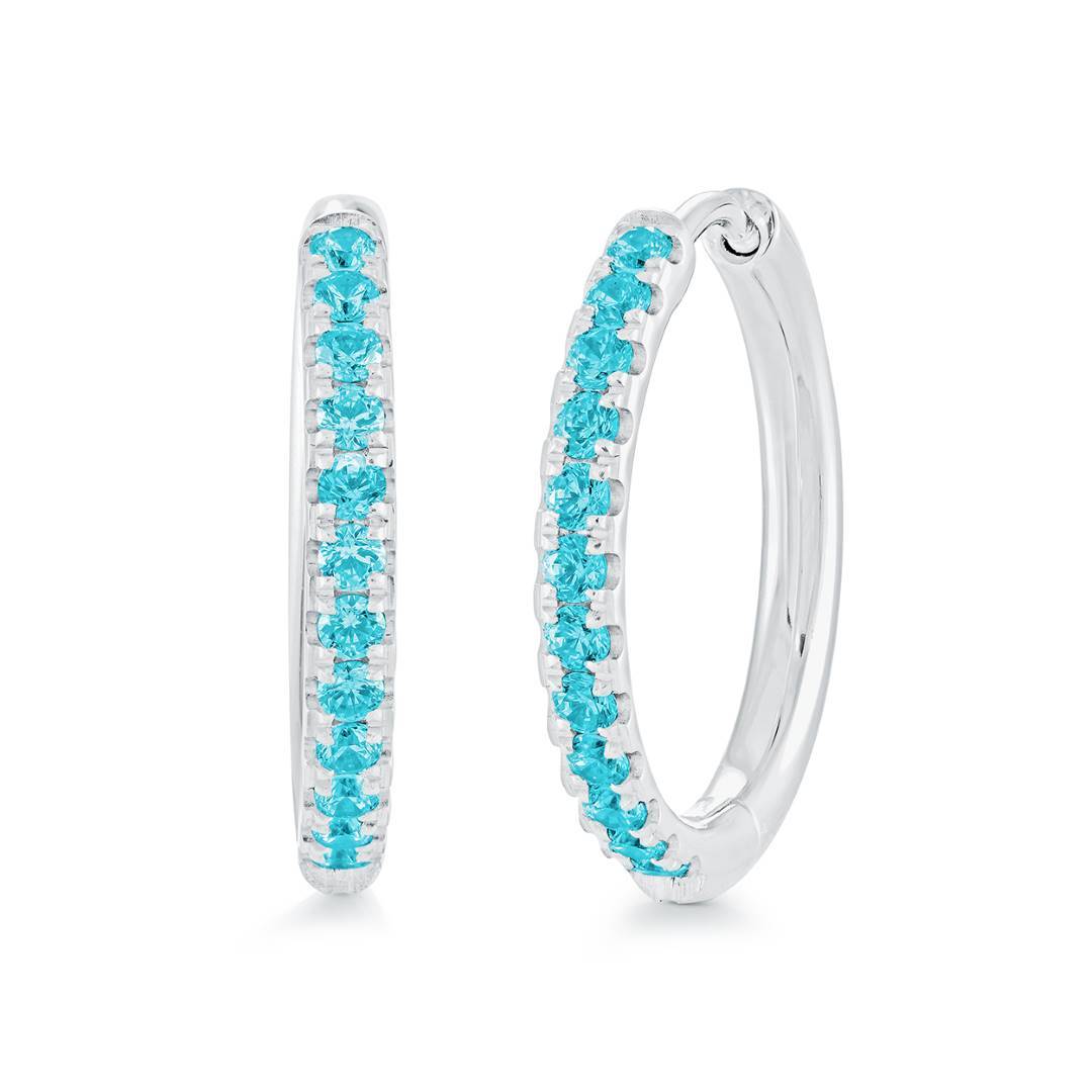 22MM COLOR-CZ ETERNITY HOOPS