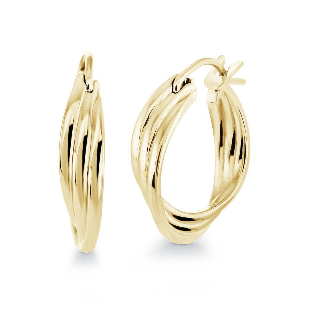 16MM TRIPLE HOOP EARRINGS