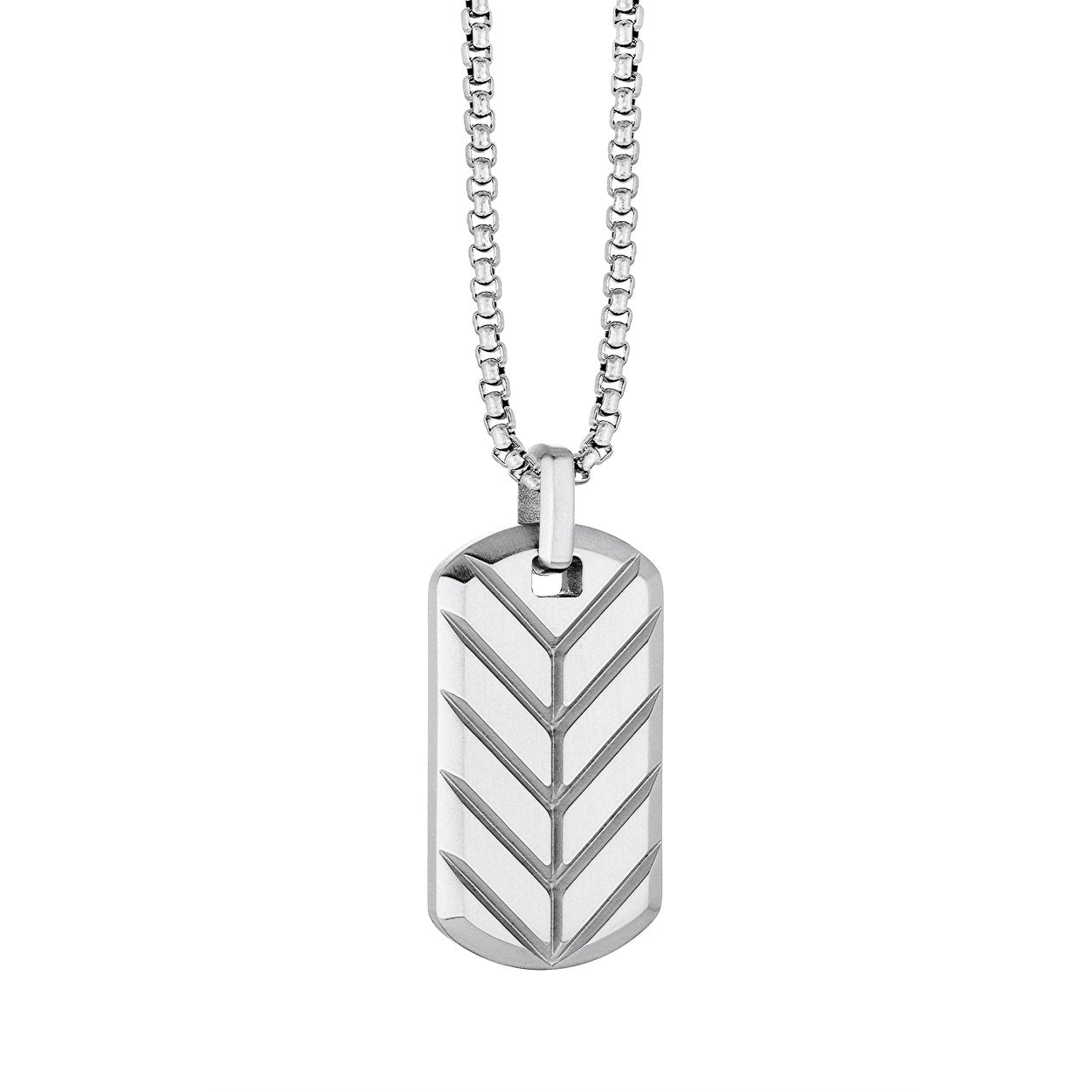 REVERSIBLE CHEVRON DOG TAG