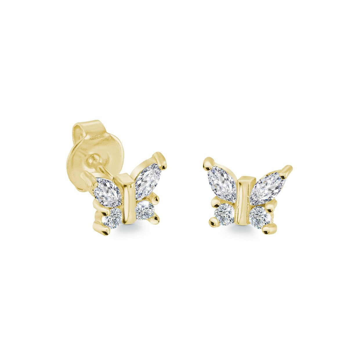 MINI CZ BUTTERFLY STUDS