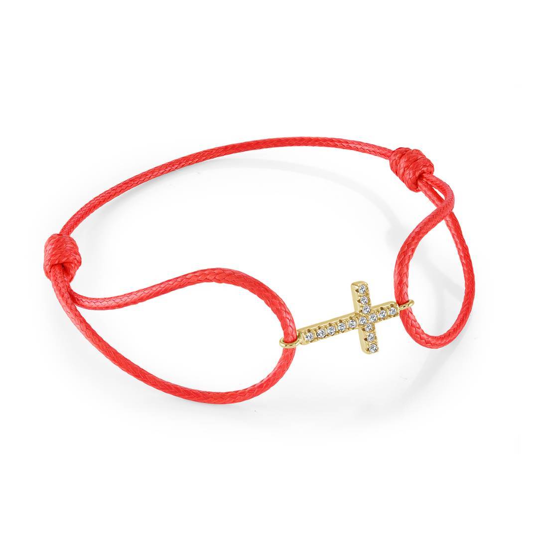 CROSS CORD-BRACELET