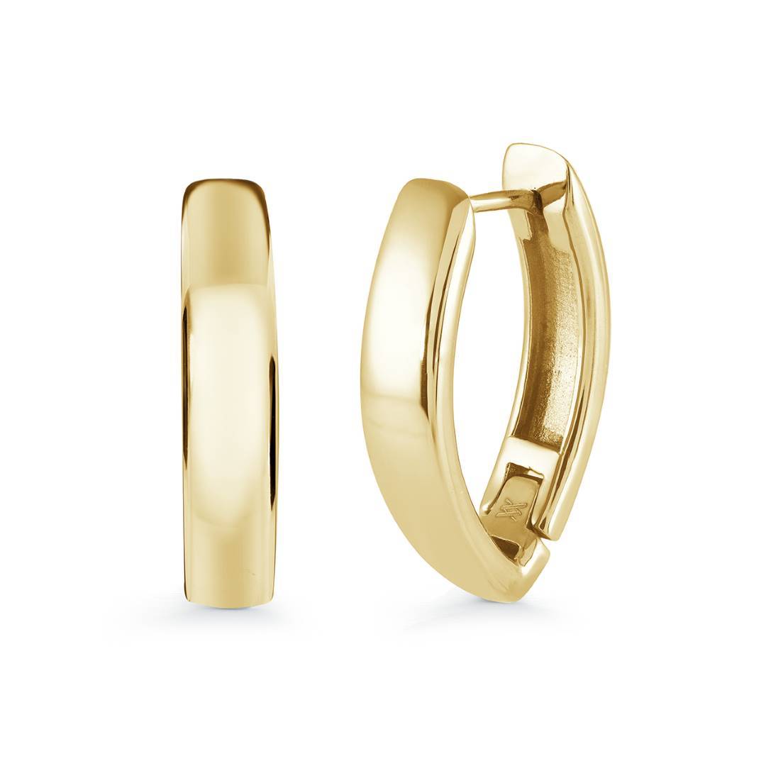 14MM OVAL HOOPS