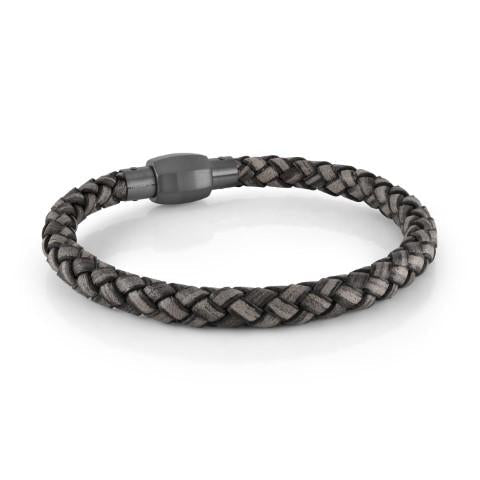 TWIST CLASP LEATHER BRACELET