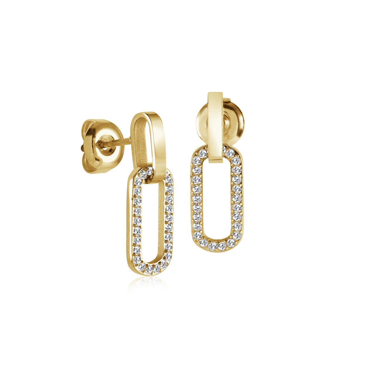 DOUBLE OVAL EARRINGS