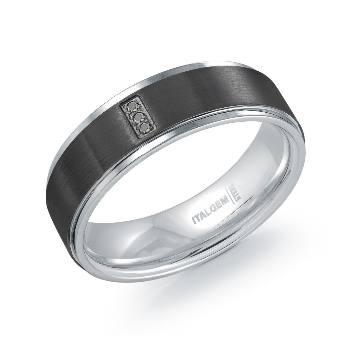 3-BLACK-CZ RING