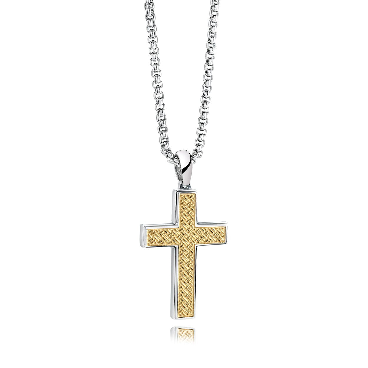 WEAVE INLAY CROSS
