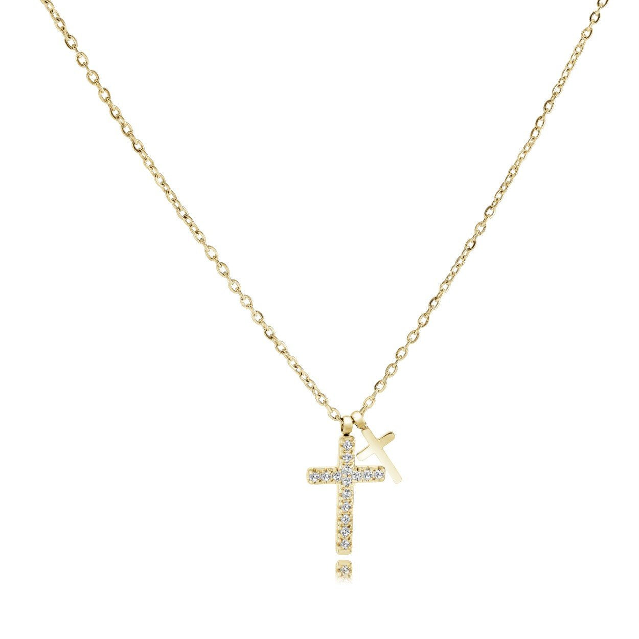 DOUBLE CROSS PENDANT