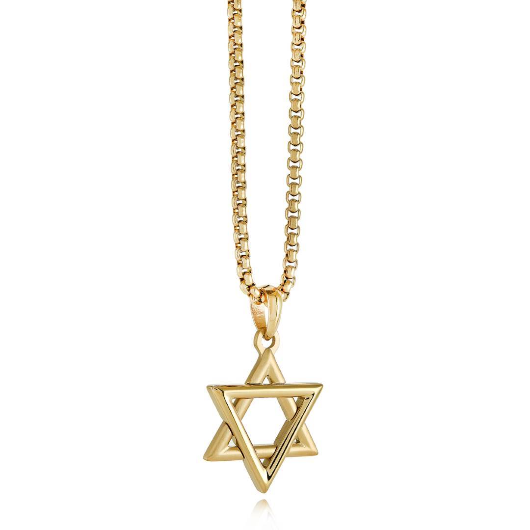 STAR OF DAVID TRIANGULAR PENDANT