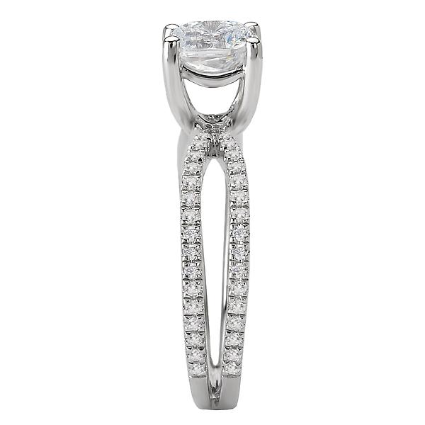 Split Shank Semi-Mount Diamond Ring