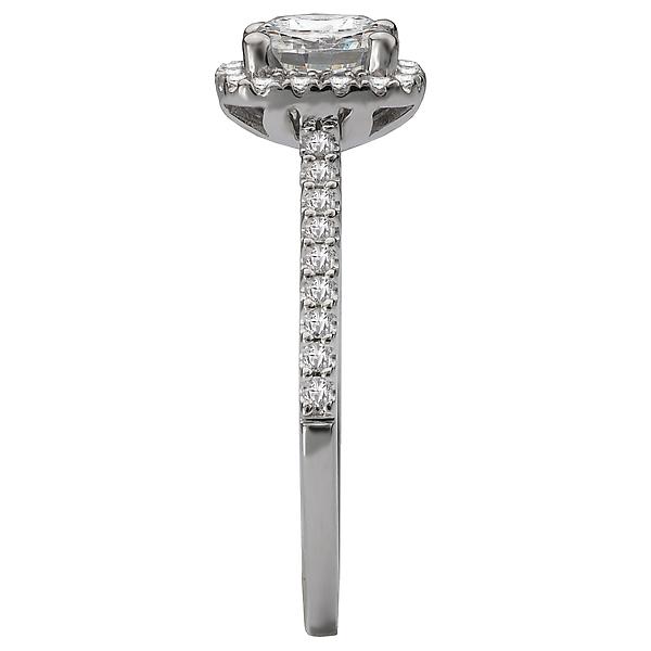 Halo Semi-Mount Diamond Ring
