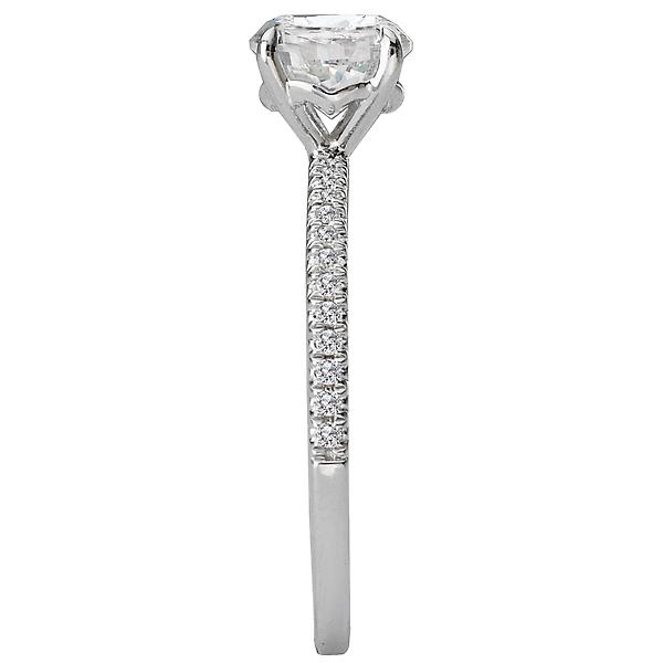 Peg Head Semi-Mount Diamond Ring