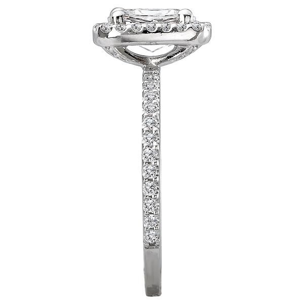 Halo Semi-Mount Diamond Ring