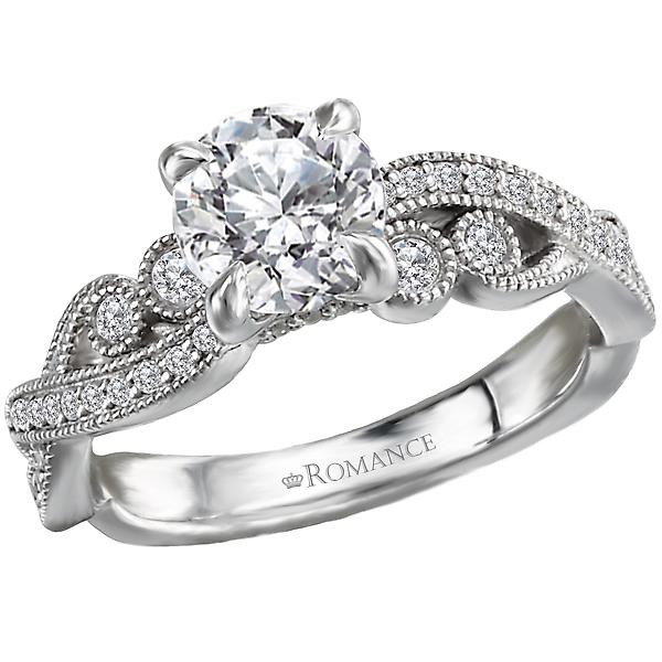 Diamond Semi-mount Engagement Ring