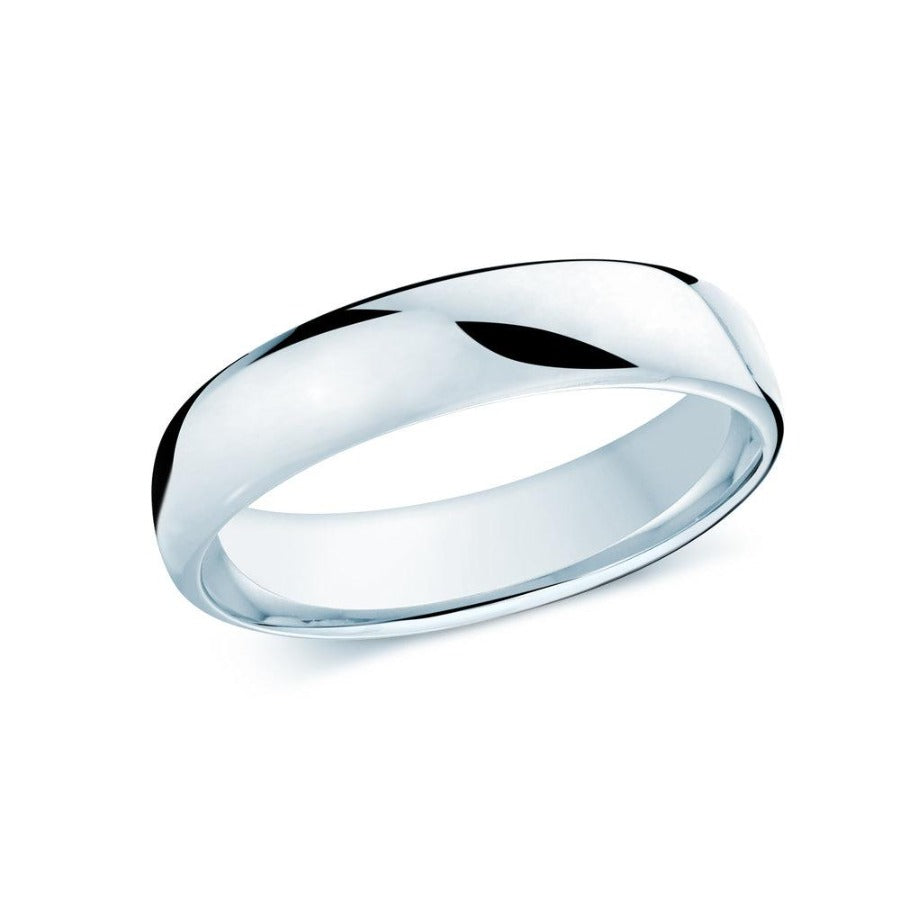 10kt White Gold 5.5mm Eurodome Wedding Band