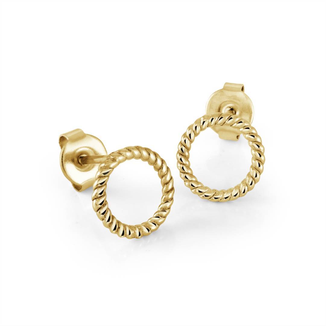 CIRCLE STUD EARRINGS