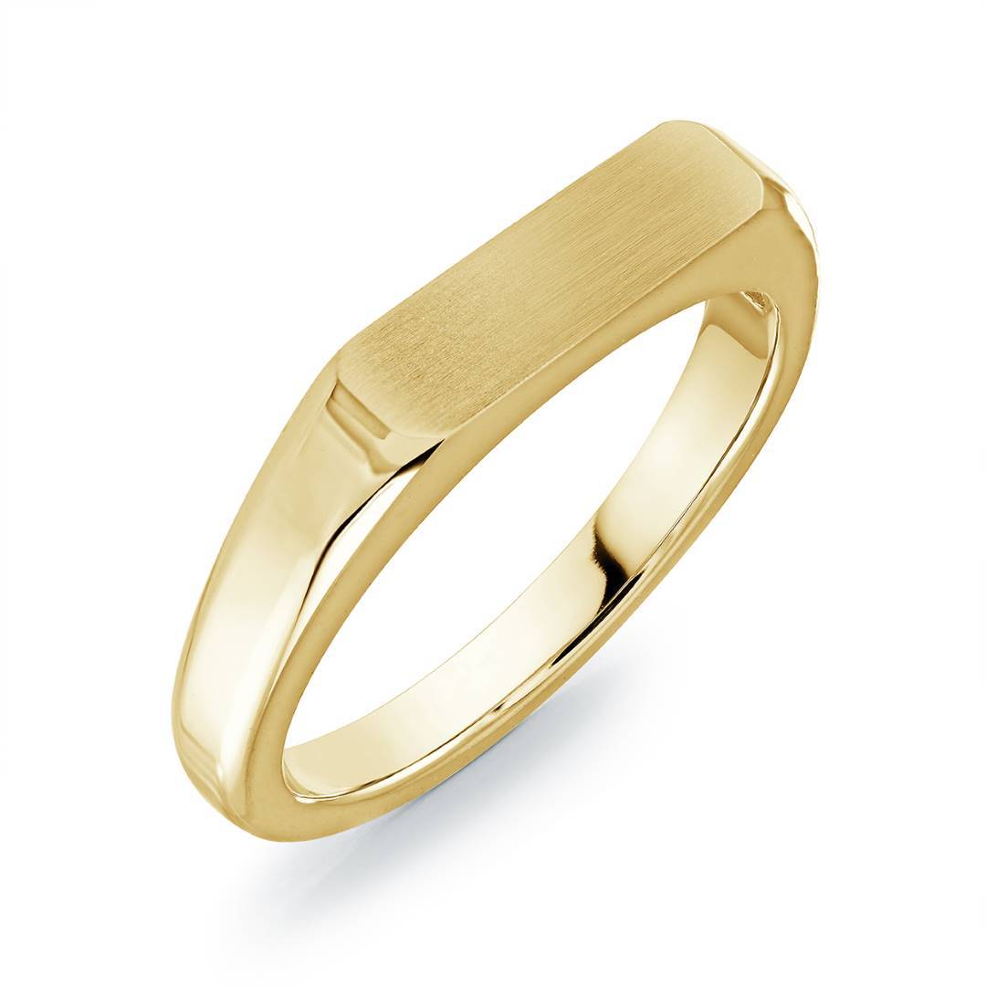 3.5MM RECTANGULAR SIGNET RING