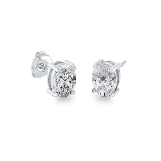 6MM OVAL-CZ STUDS