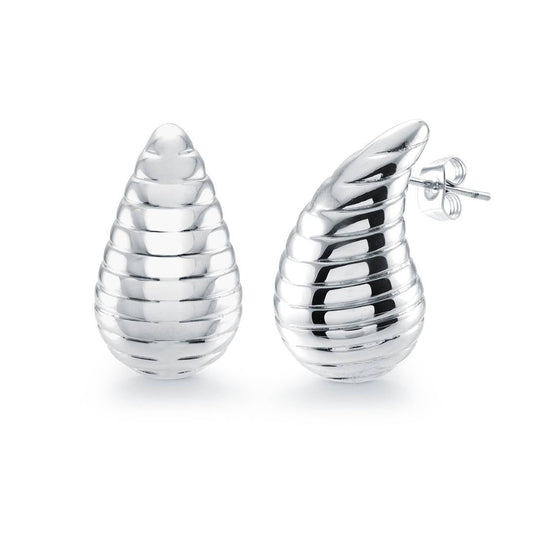 27MM WAVE DROP EARRINGS