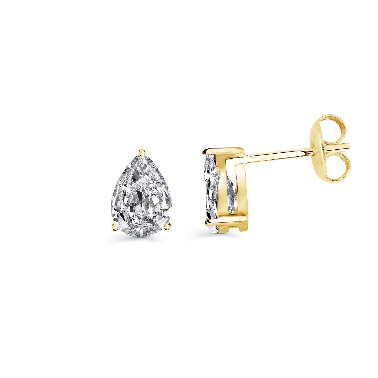 8MM PEAR STUD EARRINGS