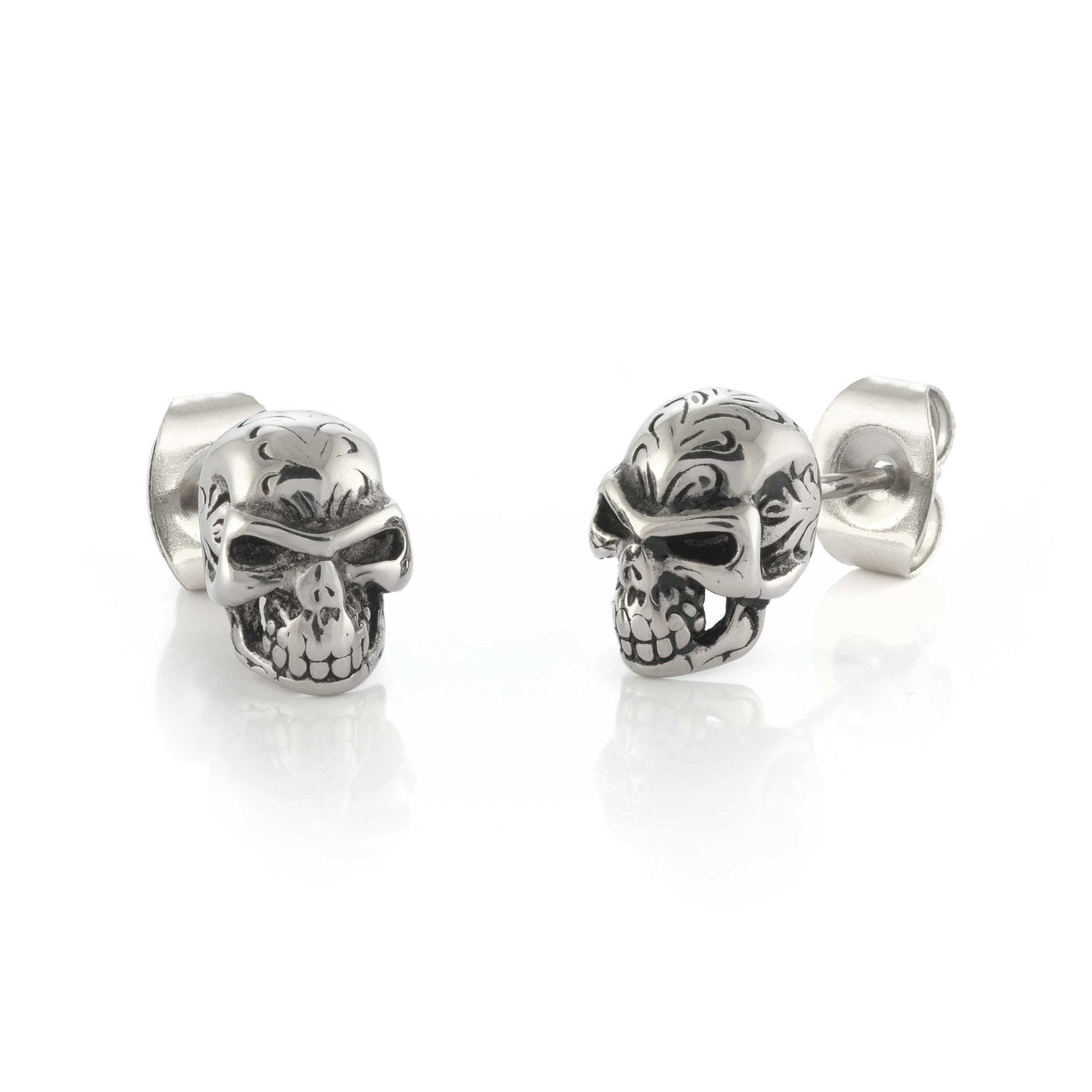 DETAILED SKULL EARRINGS