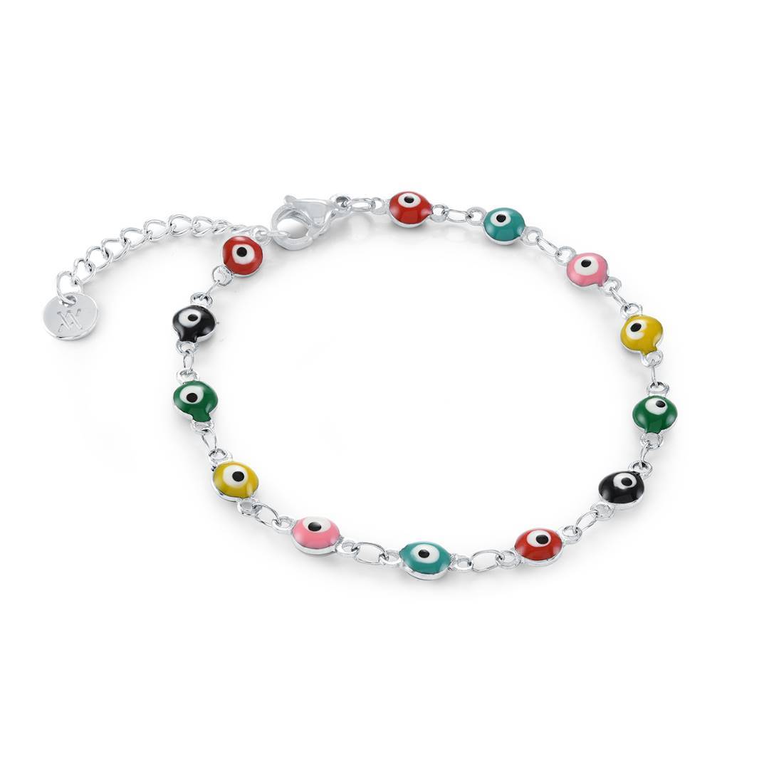 ENAMEL EVIL-EYE BRACELET