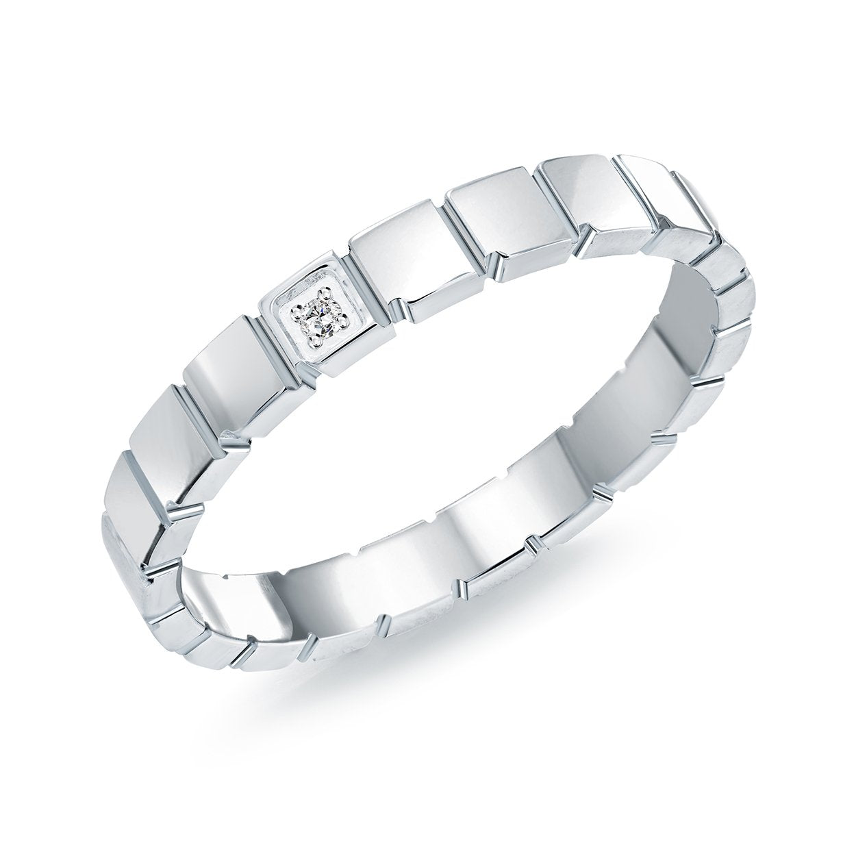 SINGLE CZ QUADRANT RING