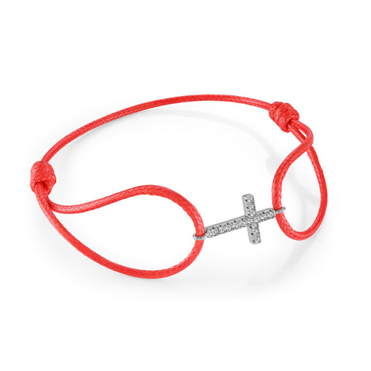 CROSS CORD-BRACELET