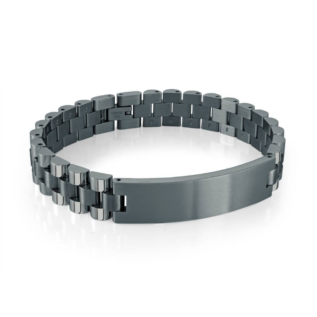 11.6MM WATCH LINK ID-PLATE BRACELET